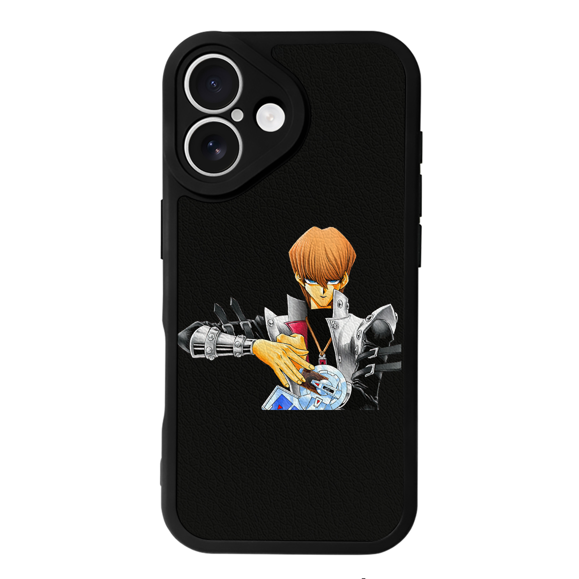 （画像用） 遊☆戯☆王 Yu-Gi-Oh! 【iPhone 16シリーズ対応】シリコンスマホケース（レザー調） 材質：シリコン